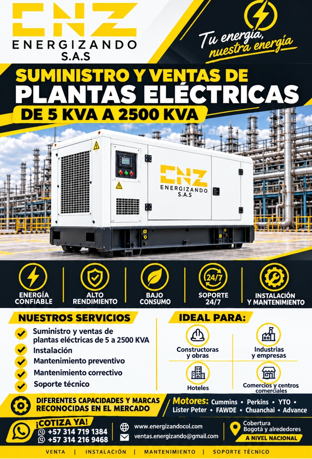 Plantas eléctricas