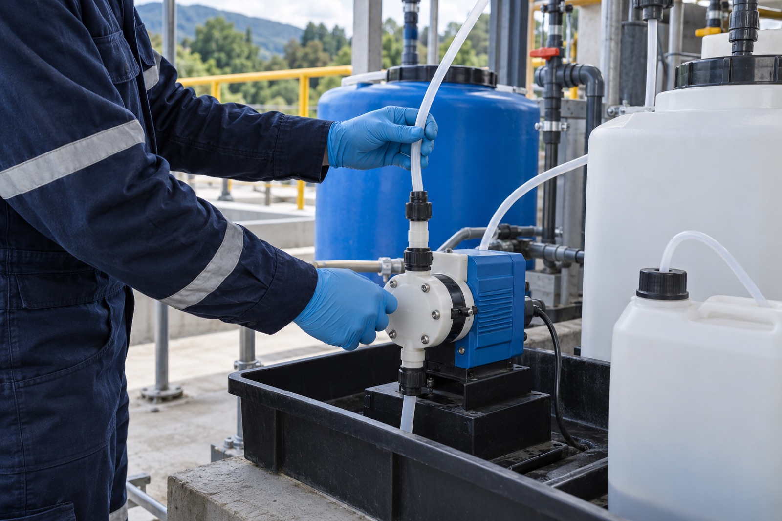 Suministro de insumos químicos para tratamiento de agua