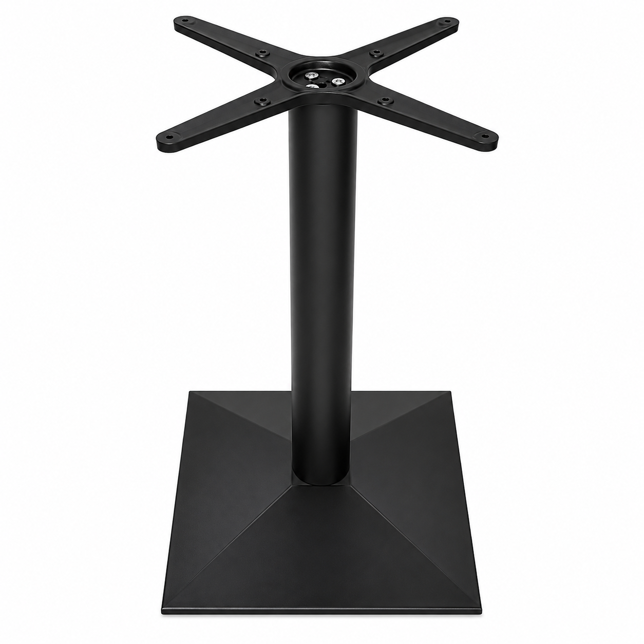 Base metálica cuadrada para mesa