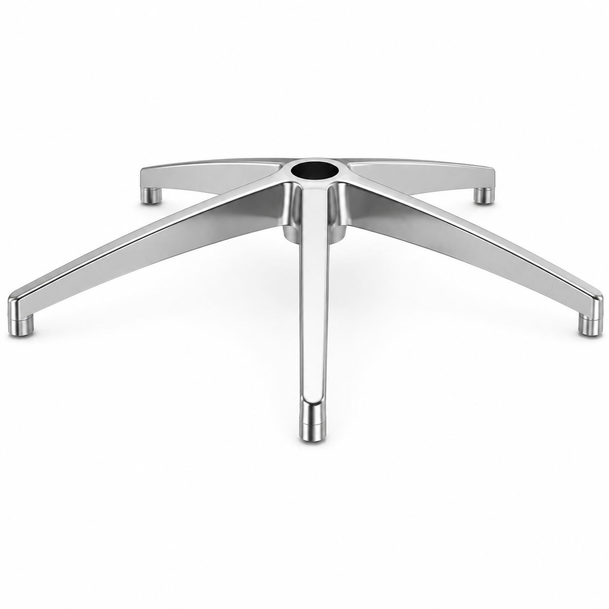 Base araña metálica de 5 puntas para silla de oficina