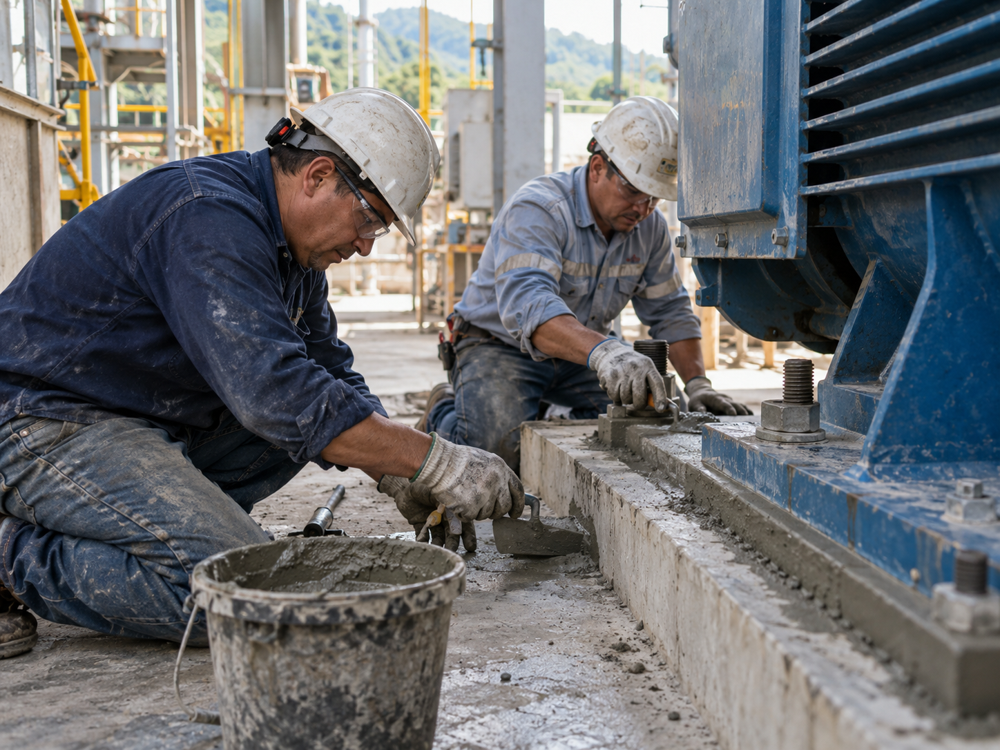 Grouts y anclajes para obra civil y maquinaria